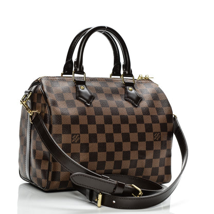 Louis Vuitton Damier Ebene Speedy Bandouliere 25 3 of 10