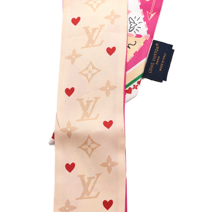 Louis Vuitton Silk Monogram LV Love Letters BB Bandeau Pink 4 of 4
