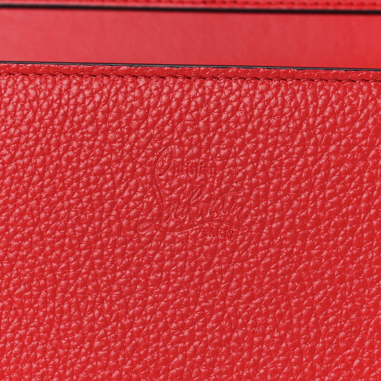 Christian Louboutin Loubi Kraft PVC Patent Calfskin Paloma Clutch Kraft Latte 5 of 12