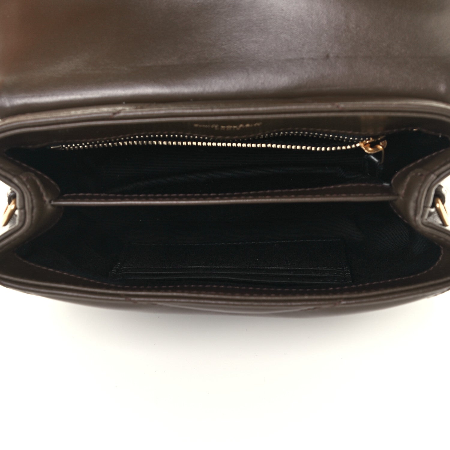 Saint Laurent Calfskin Y Quilted Monogram Toy Loulou Crossbody Bag Earth 5 of 12