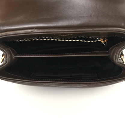 Saint Laurent Calfskin Y Quilted Monogram Toy Loulou Crossbody Bag Earth 5 of 12