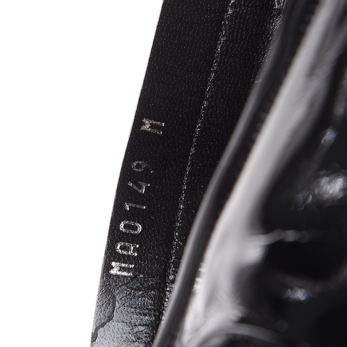 Patent Silhouette Ankle Boots 36 Black