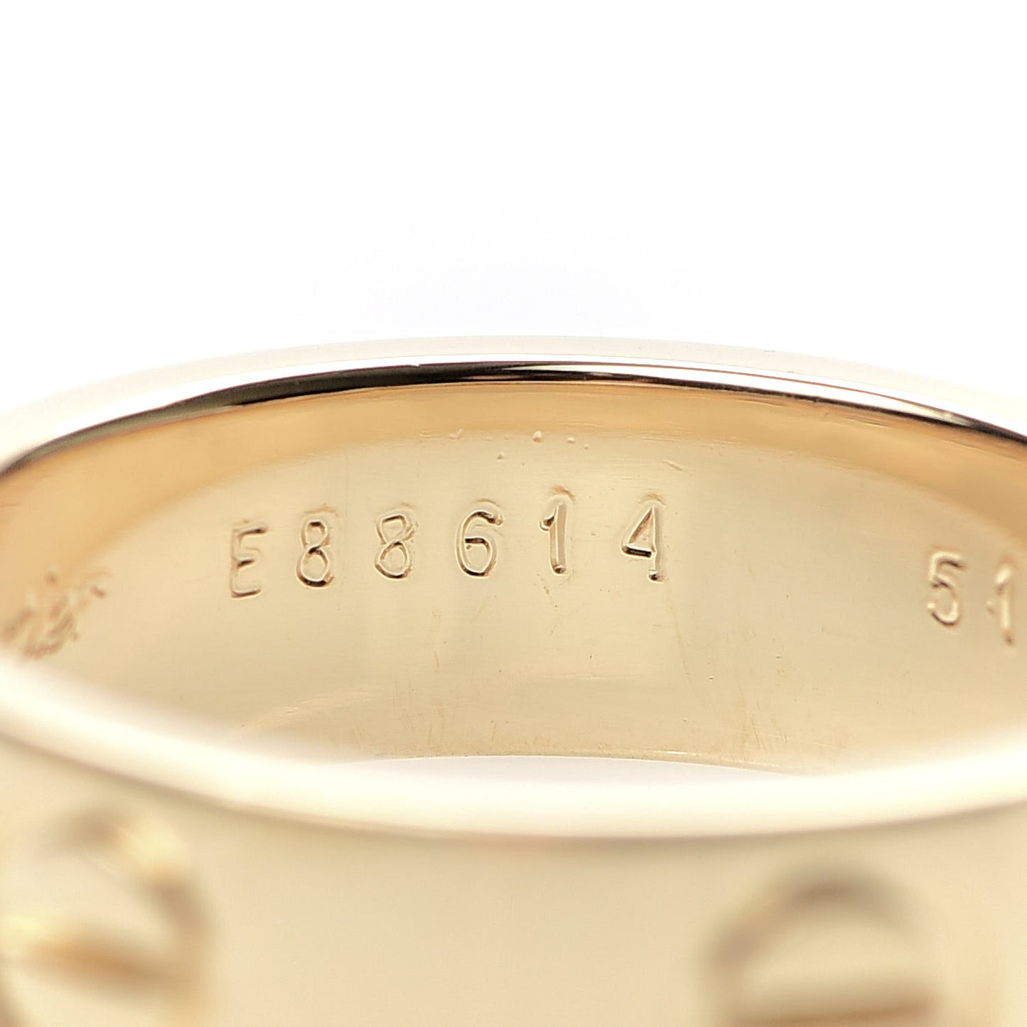 18K Yellow Gold 5.5mm LOVE Ring 51 5.75