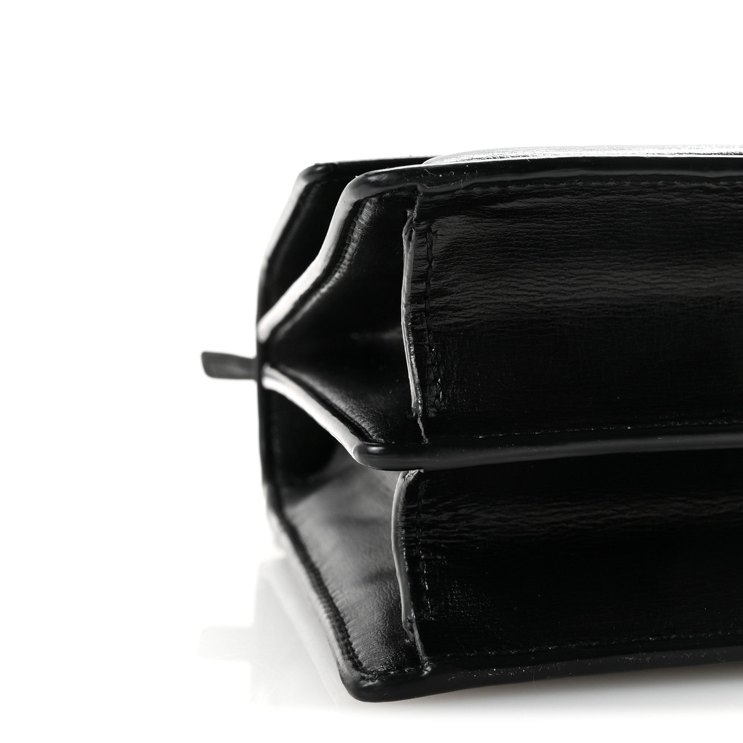 Saint Laurent Calfskin Medium Monogram Monochrome Sunset  Black 8 of 10