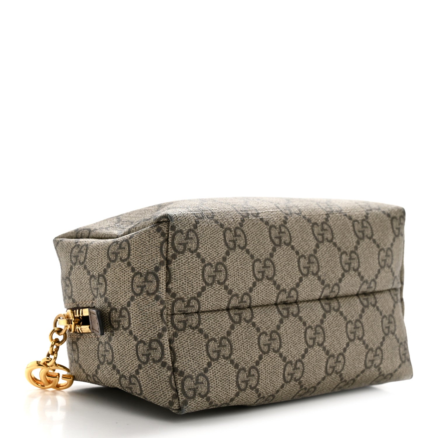 Gucci Soft GG Supreme Monogram Calfskin Medium Ophidia Cosmetic Case Beige Ebony New Acero 4 of 9