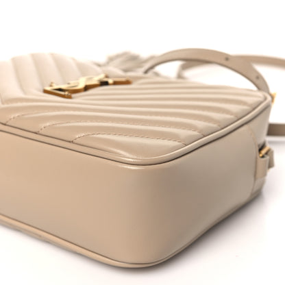 Saint Laurent Calfskin Matelasse Monogram Lou Camera Bag Dark Beige 9 of 10
