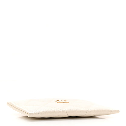 Chanel Caviar Quilted Card Holder White 4 of 13