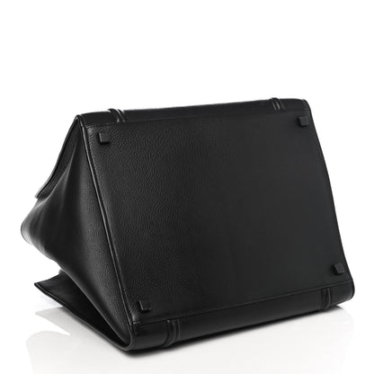 Celine Supple Calfskin Medium Phantom Luggage Black 3 of 4