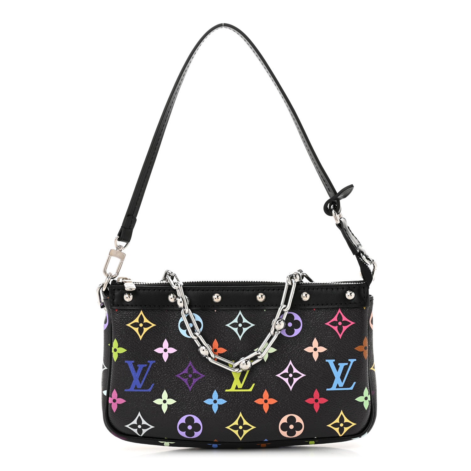 Louis Vuitton LV X TM Monogram Multicolor Pochette Accessories Black 1 of 10