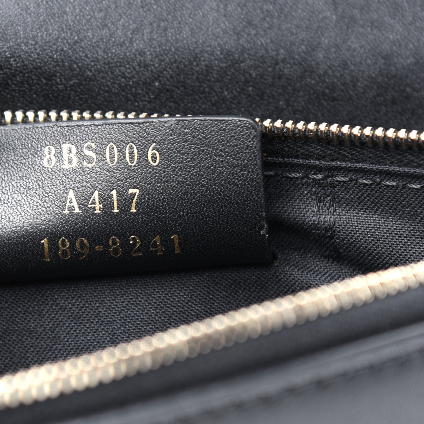Vitello Liberty F is Fendi Bi-Color FF 1974 Embossed Medium Envelope Wallet On Chain Black Maya
