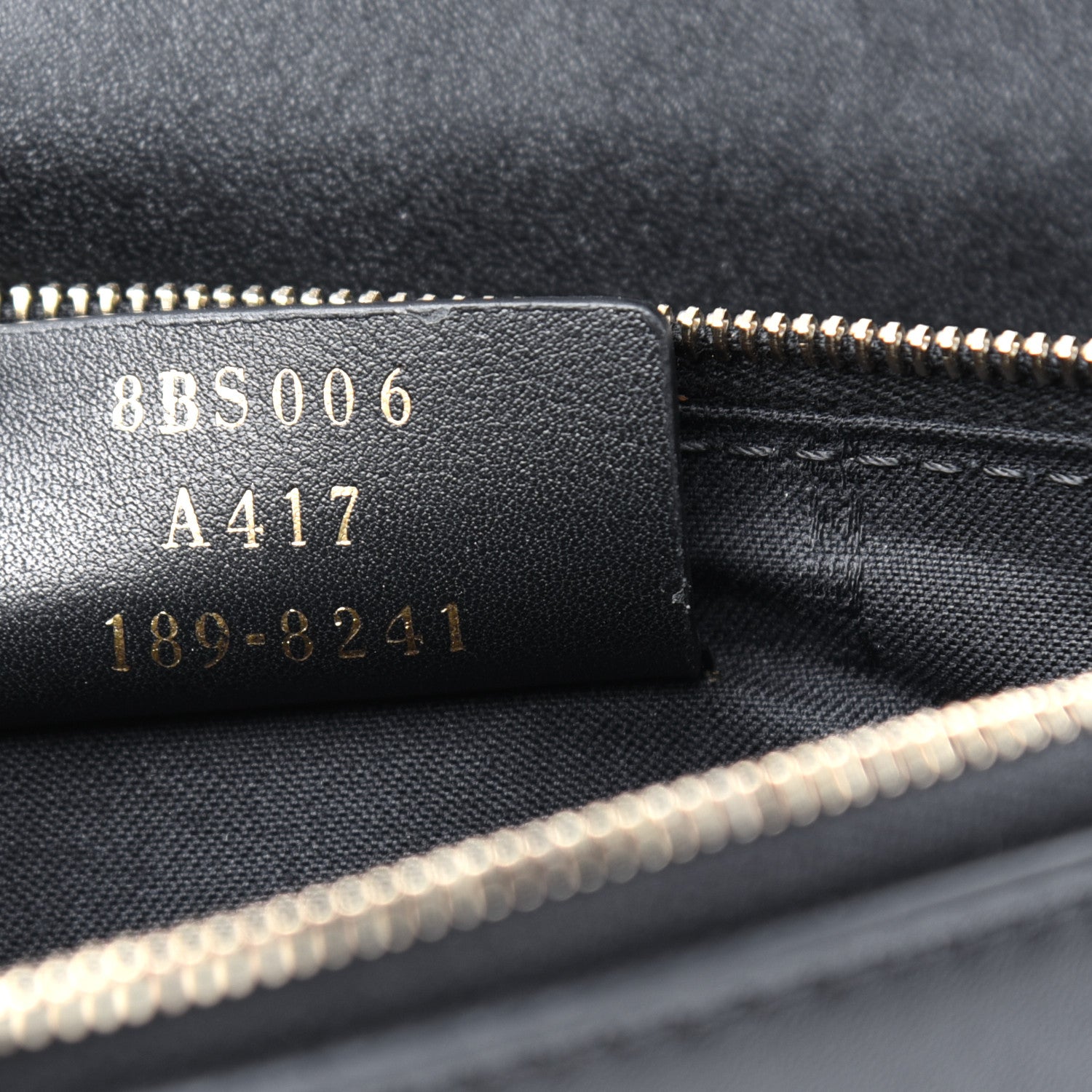 Fendi Vitello Liberty F is Fendi Bi-Color FF 1974 Embossed Medium Envelope Wallet On Chain Black Maya 7 of 10