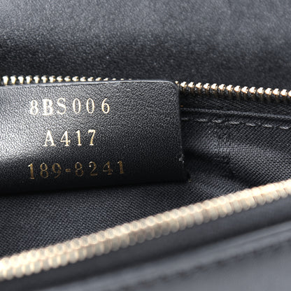 Fendi Vitello Liberty F is Fendi Bi-Color FF 1974 Embossed Medium Envelope Wallet On Chain Black Maya 7 of 10