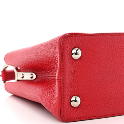 Louis Vuitton Taurillon Capucines PM Rubis 8 of 9