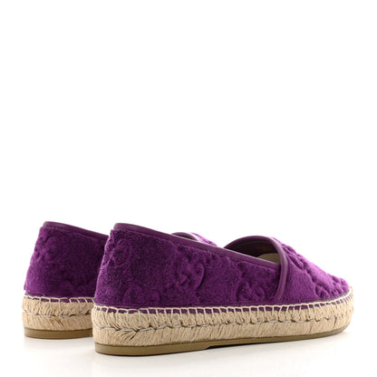 Gucci Terry Cloth GG Monogram Espadrilles 36 Purple 4 of 9