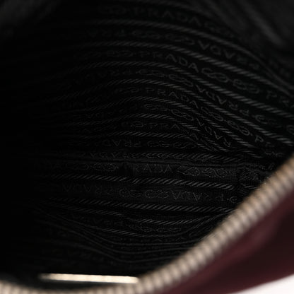 Prada Tessuto Nylon Nappa Triangle Crossbody Bag Bordeaux 5 of 9