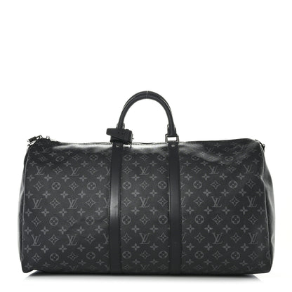 Louis Vuitton Monogram Eclipse Keepall Bandouliere 55 1 of 9