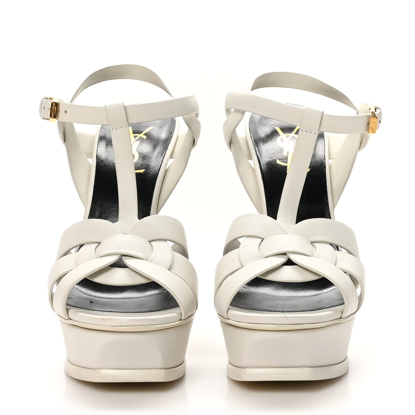 Calfskin Tribute 105 Platform Sandals 39 Porcellana