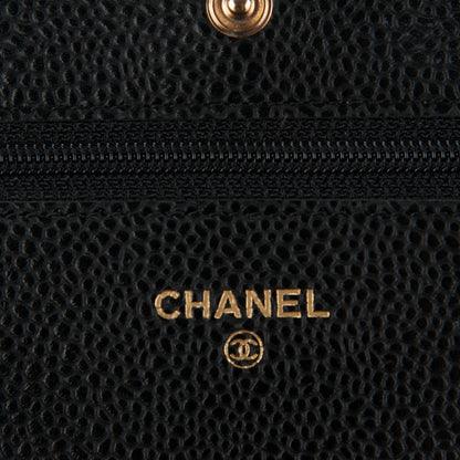 Chanel Caviar Quilted Wallet On Chain WOC Black 5 of 8