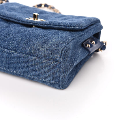 Chanel Denim Quilted Side Packs Blue 11 of 13