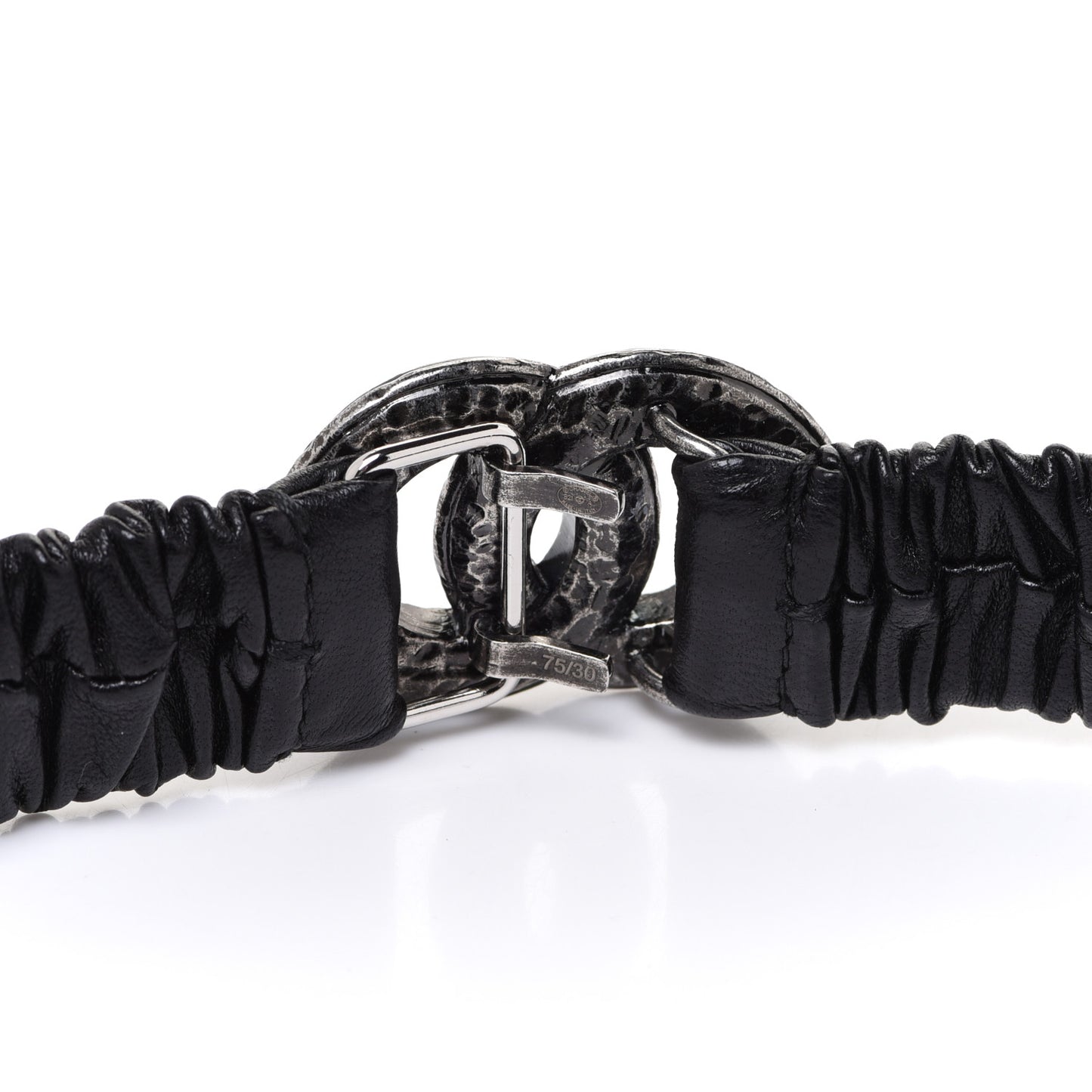 Lambskin Crystal CC Belt 75 30 Black