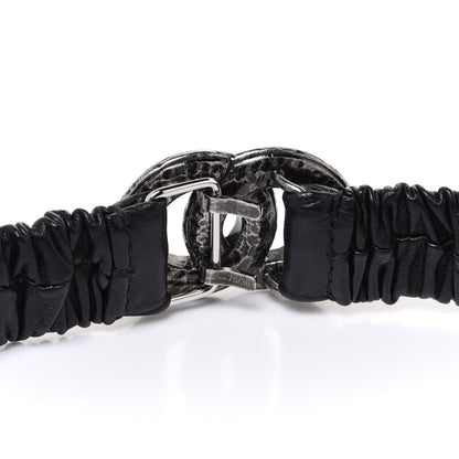 Chanel Lambskin Crystal CC Belt 75 30 Black 3 of 5