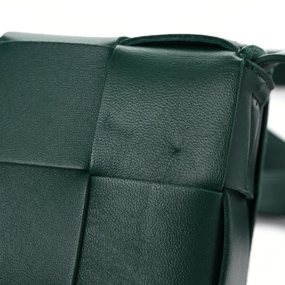 Bottega Veneta Lambskin Maxi Intrecciato Cassette Crossbody Bag Raintree Green 10 of 16