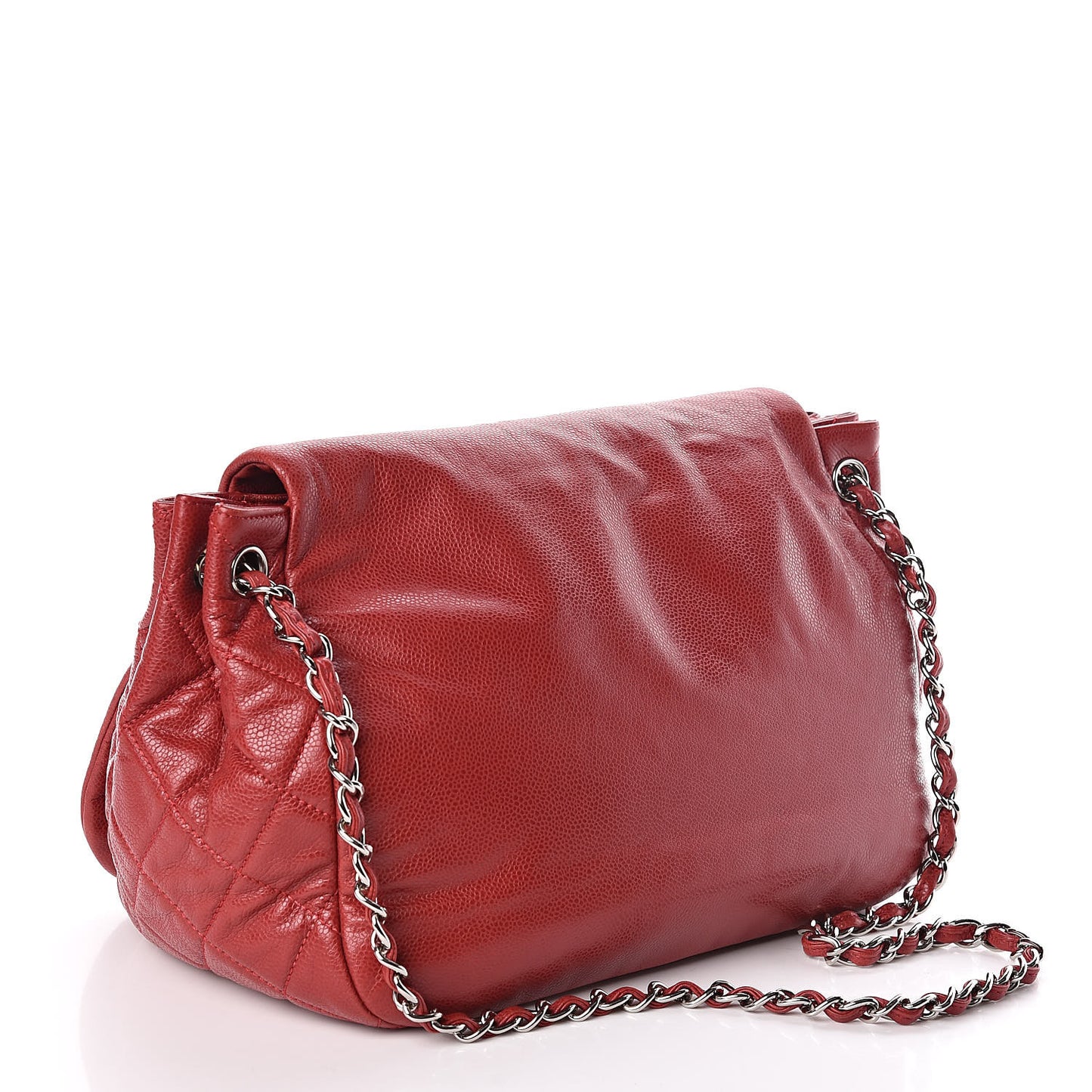 Caviar Timeless CC Accordion Flap Red