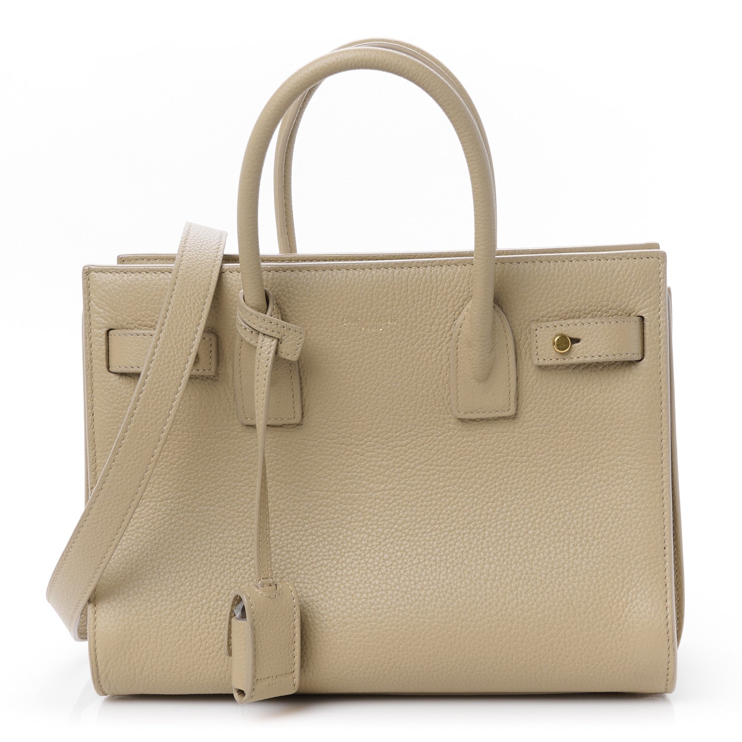 Saint Laurent Grained Calfskin Baby Sac De Jour Souple Dark Beige 1 of 12