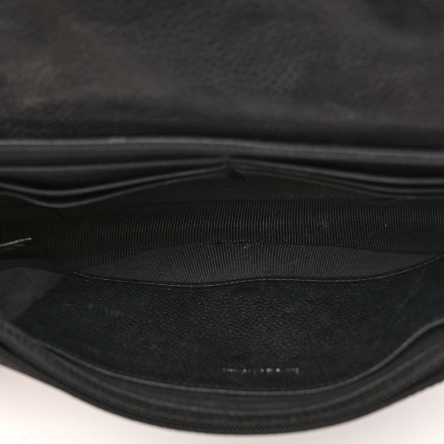 Chanel Caviar Half Moon Wallet On Chain WOC Black 5 of 12