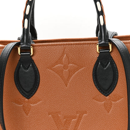 Louis Vuitton Empreinte Monogram Giant Wild At Heart Onthego MM Caramel 7 of 11