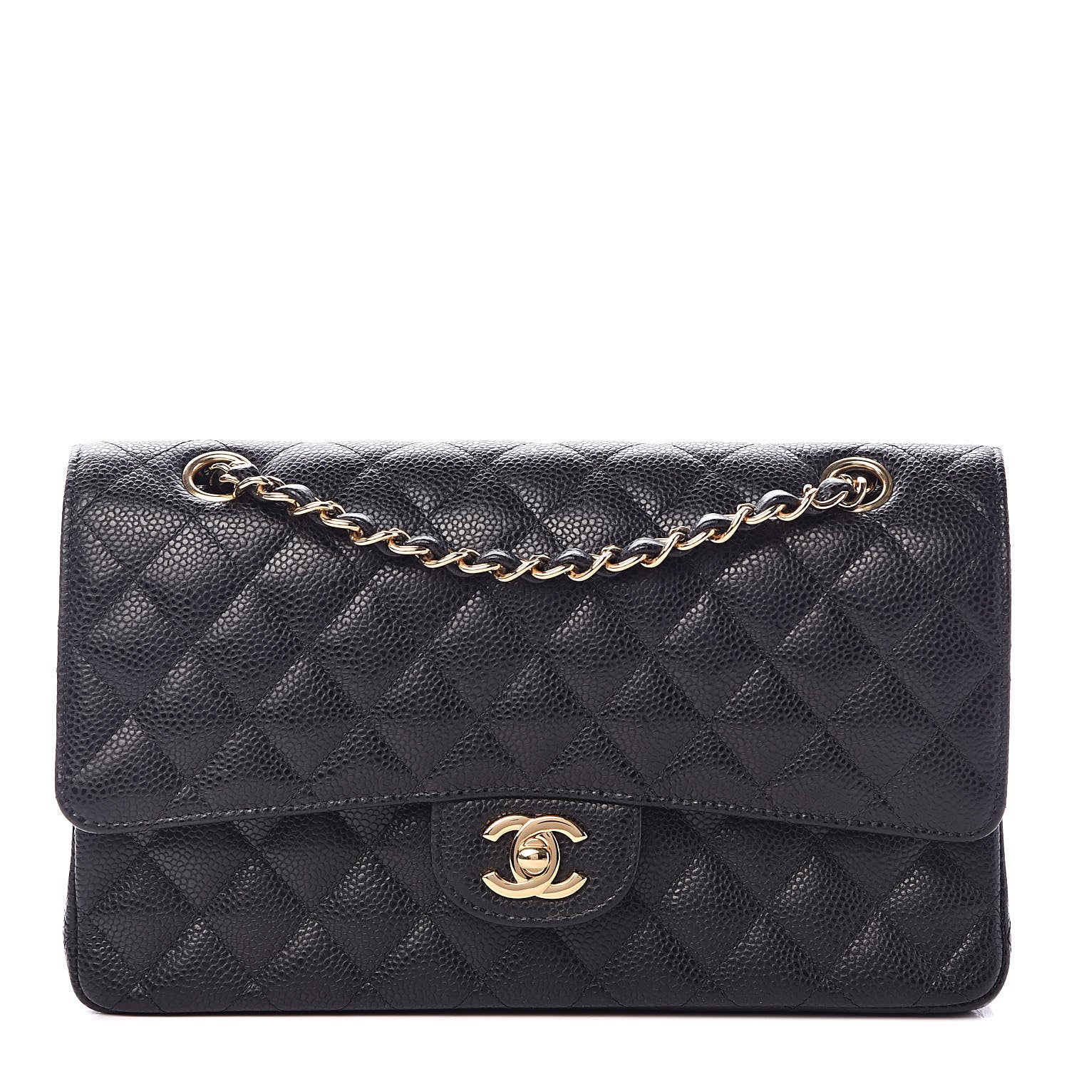 Chanel Caviar Quilted Medium Double Flap Black 1 of 11