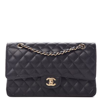 Chanel Caviar Quilted Medium Double Flap Black 1 of 11