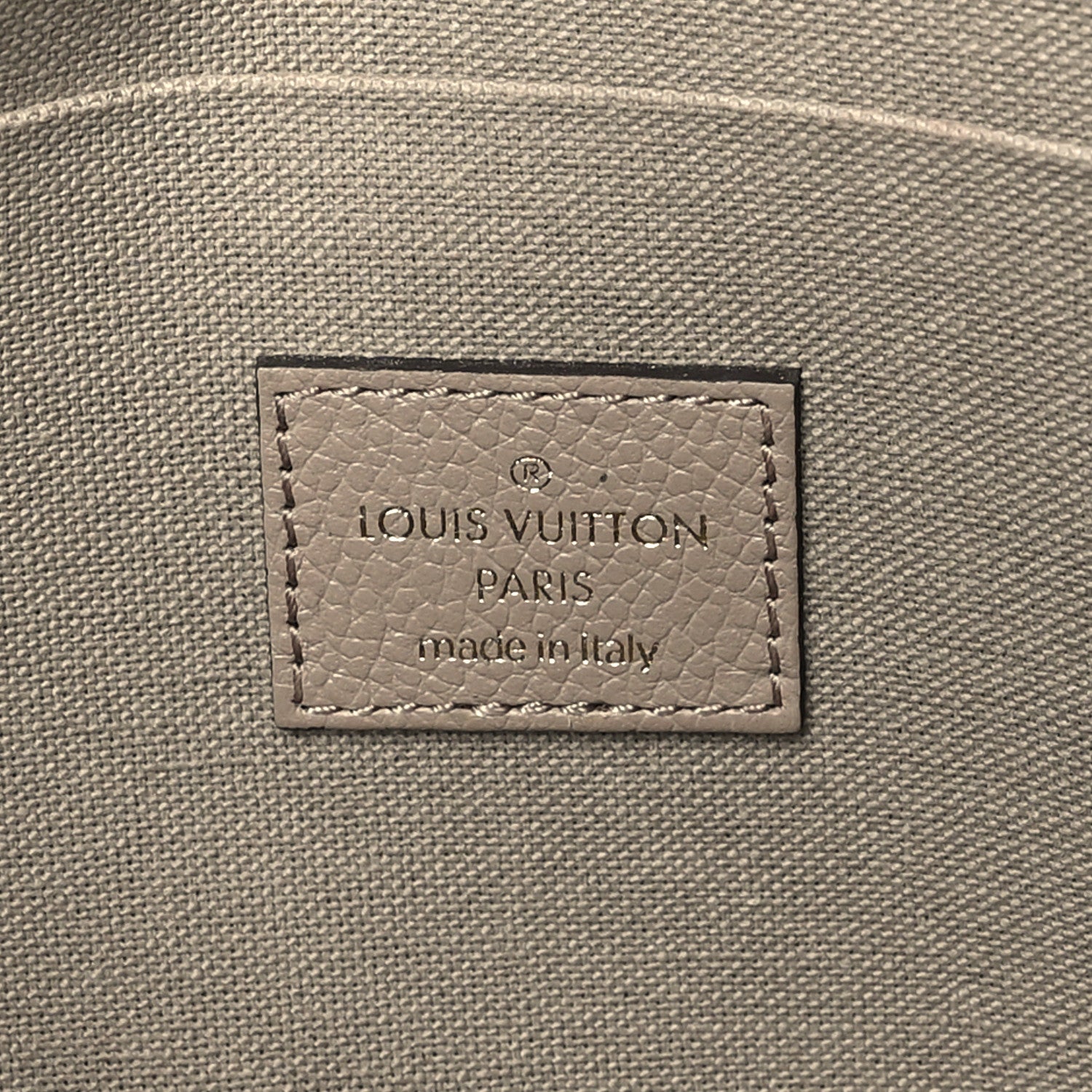 Louis Vuitton Empreinte Monogram Giant Felicie Pochette Tourterelle Creme 7 of 10