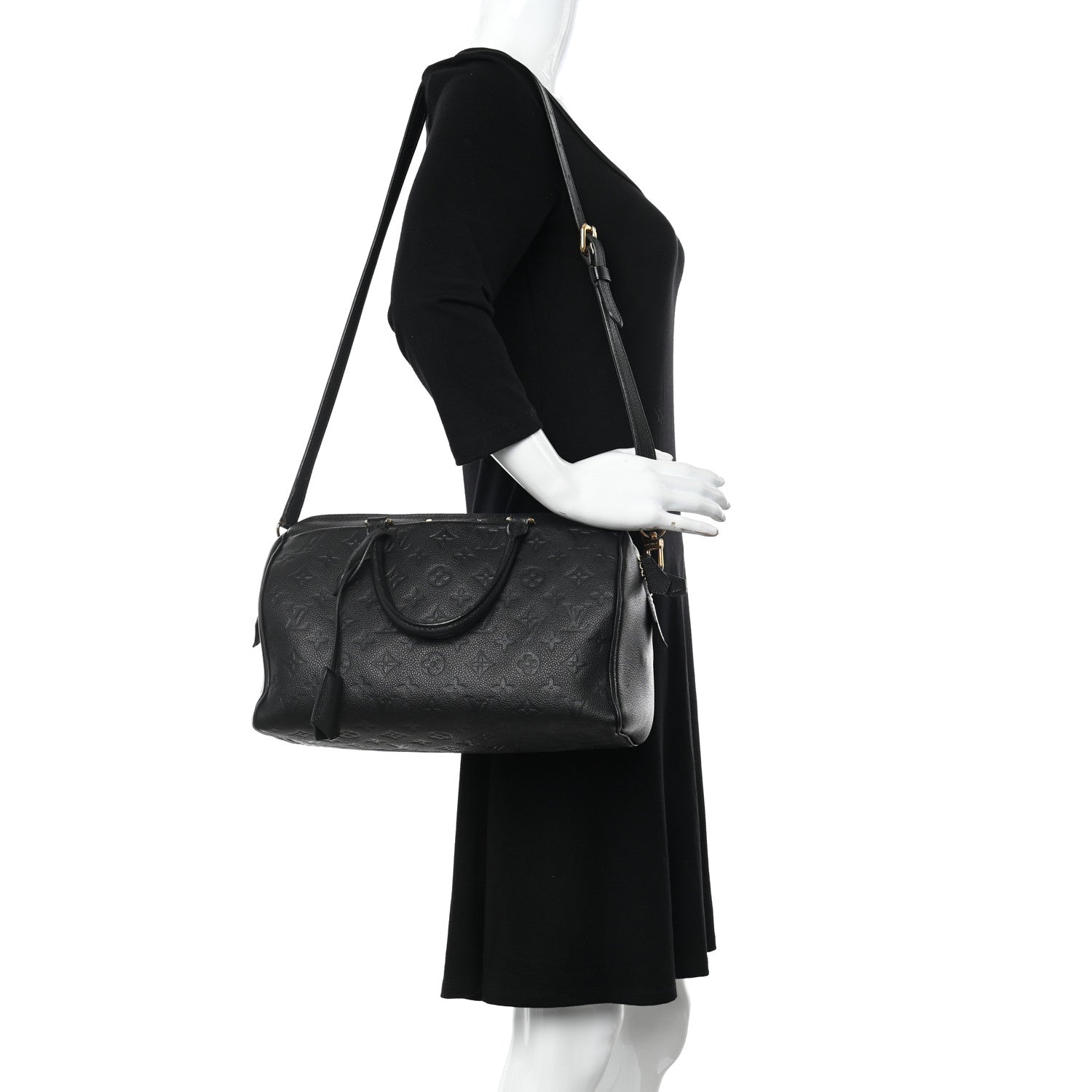 Louis Vuitton Empreinte Speedy Bandouliere 30 NM Black 2 of 13