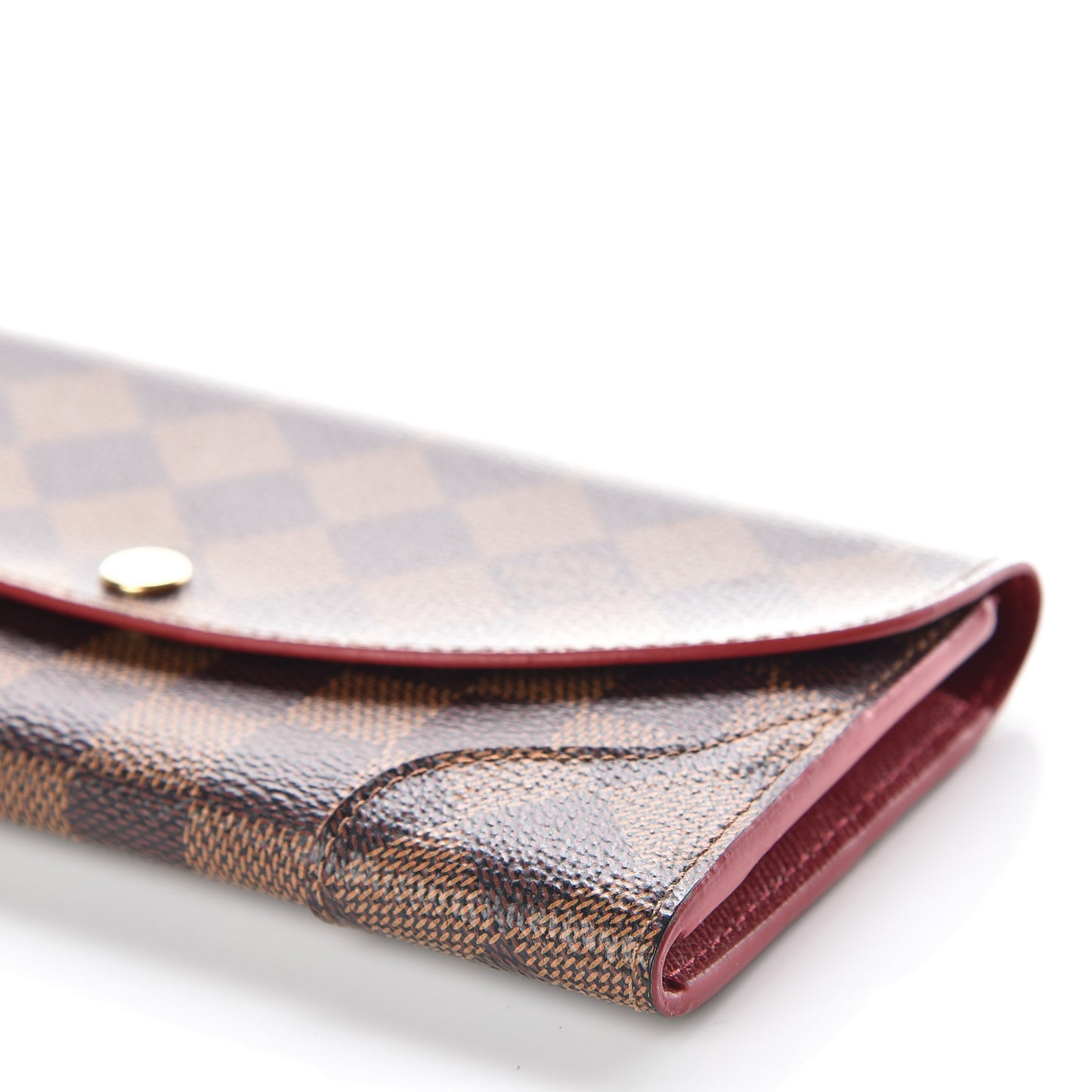 Damier Ebene Caissa Wallet Cherry