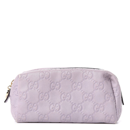 Gucci Guccissima Small Cosmetic Case Lilac 1 of 10