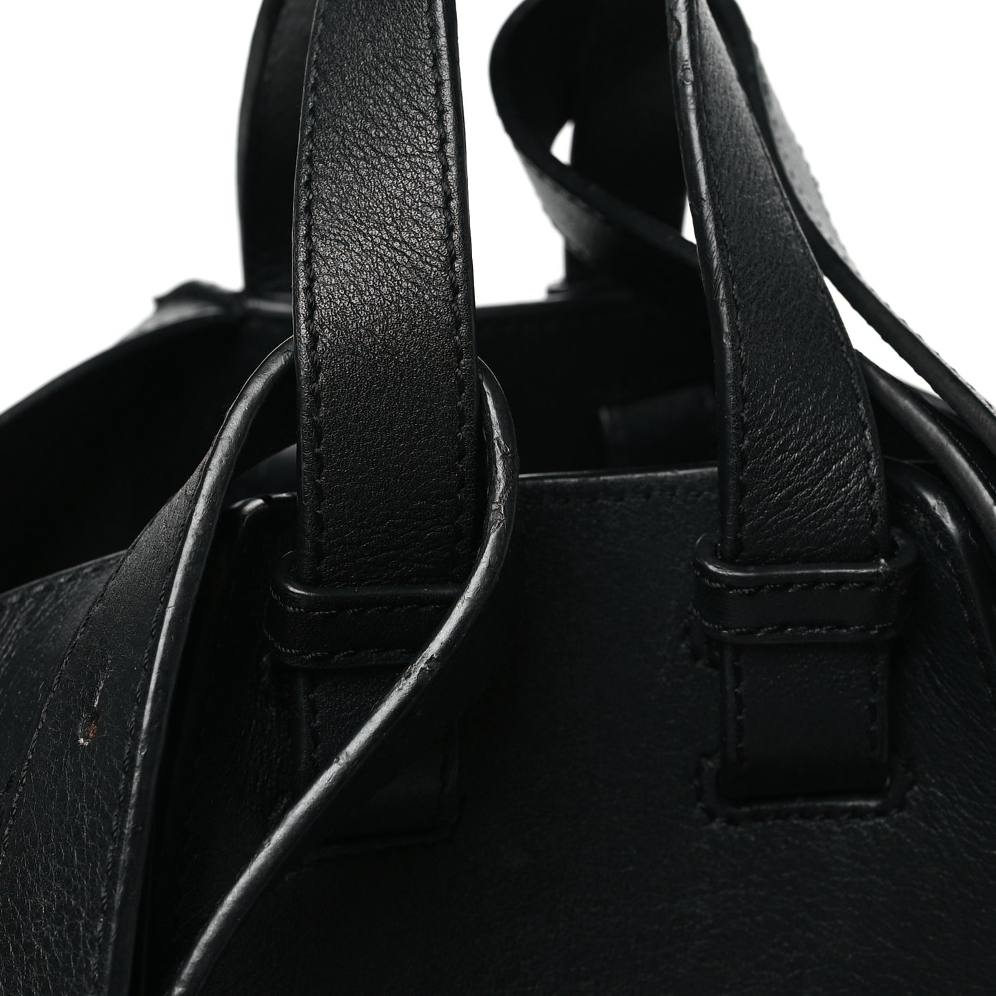 Calfskin Small Hammock Shoulder Bag Black