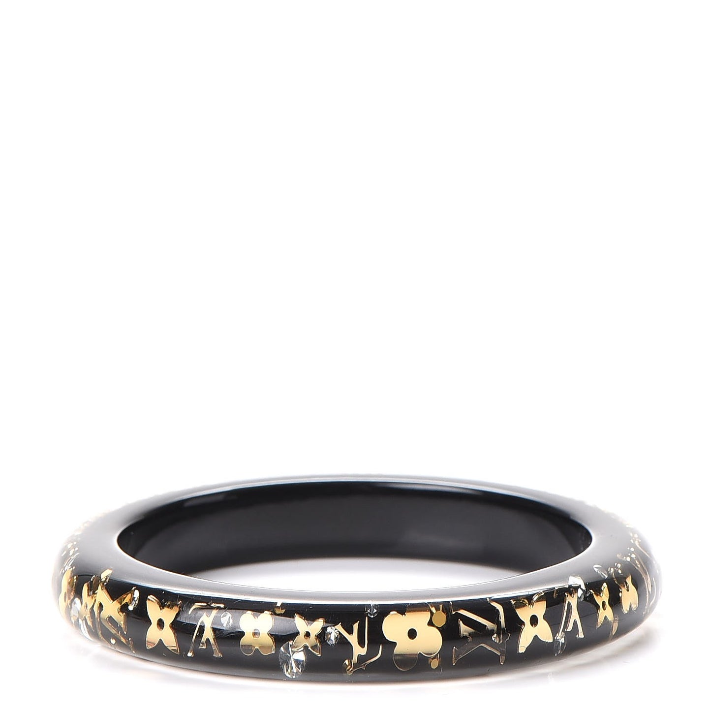 Resin Swarovski Medium Inclusion Bracelet PM Black