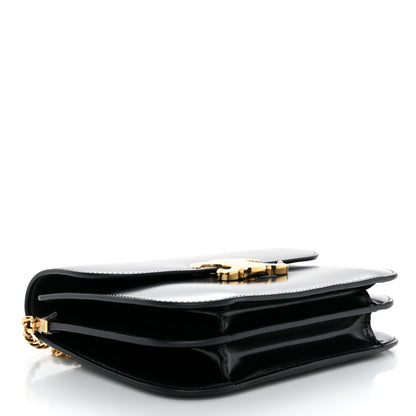 Celine Shiny Calfskin College Triomphe Black 4 of 9