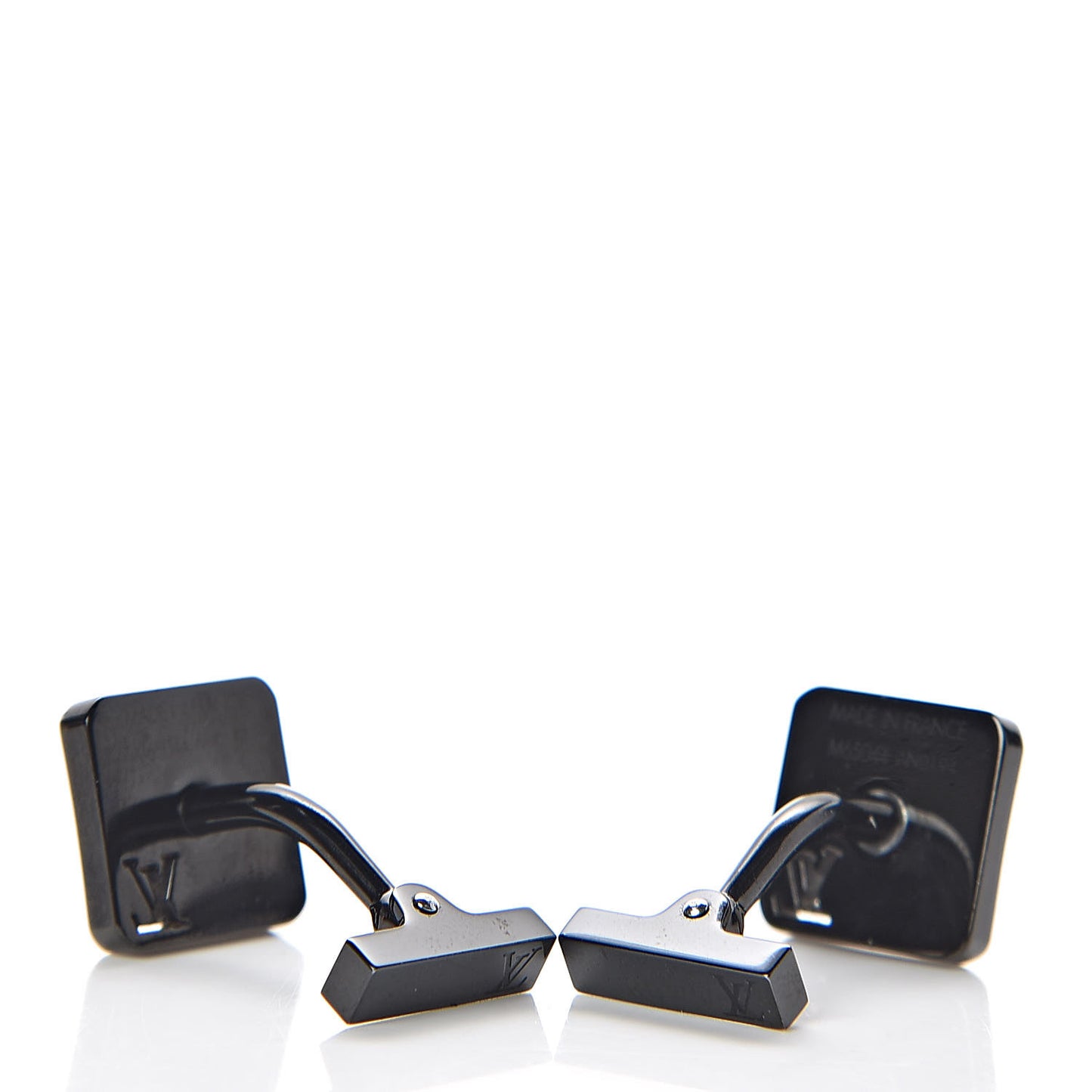 Steel Champs Elysees Cufflinks Black