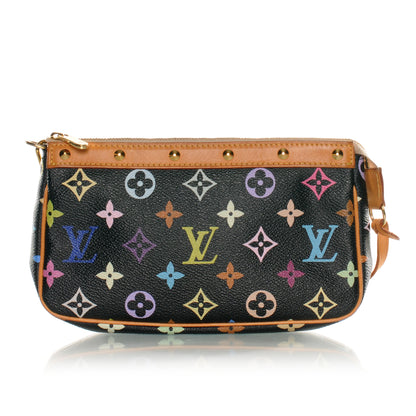 Louis Vuitton Monogram Multicolor Pochette Accessories Black 1 of 8