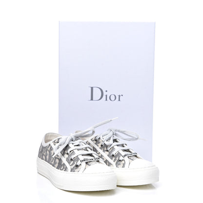 Christian Dior Canvas Oblique Walk'N'Dior Low Top Sneakers 37.5 Grey Stone 10 of 10