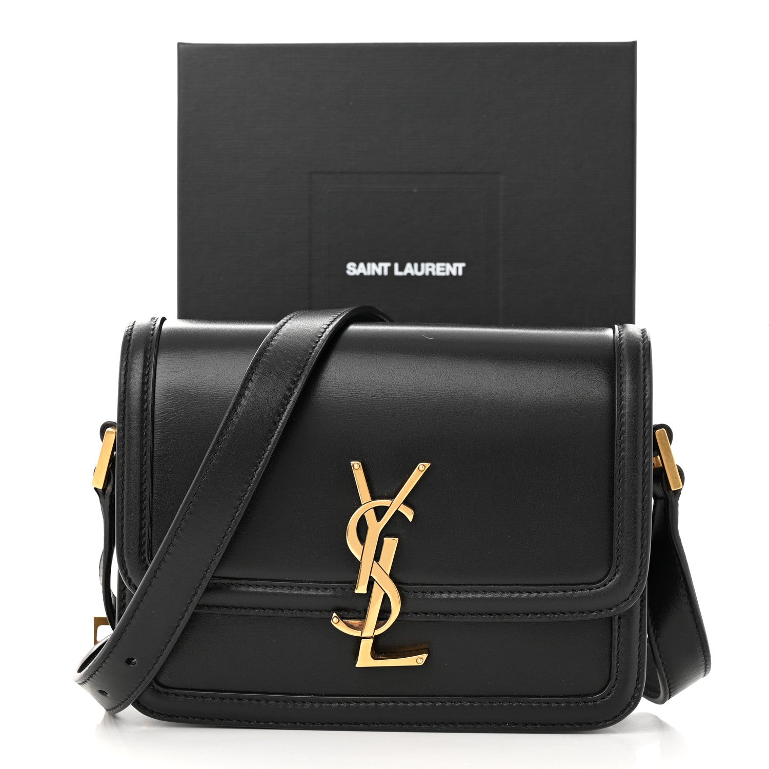 Saint Laurent Smooth Calfskin Small Solferino Satchel Black 10 of 10