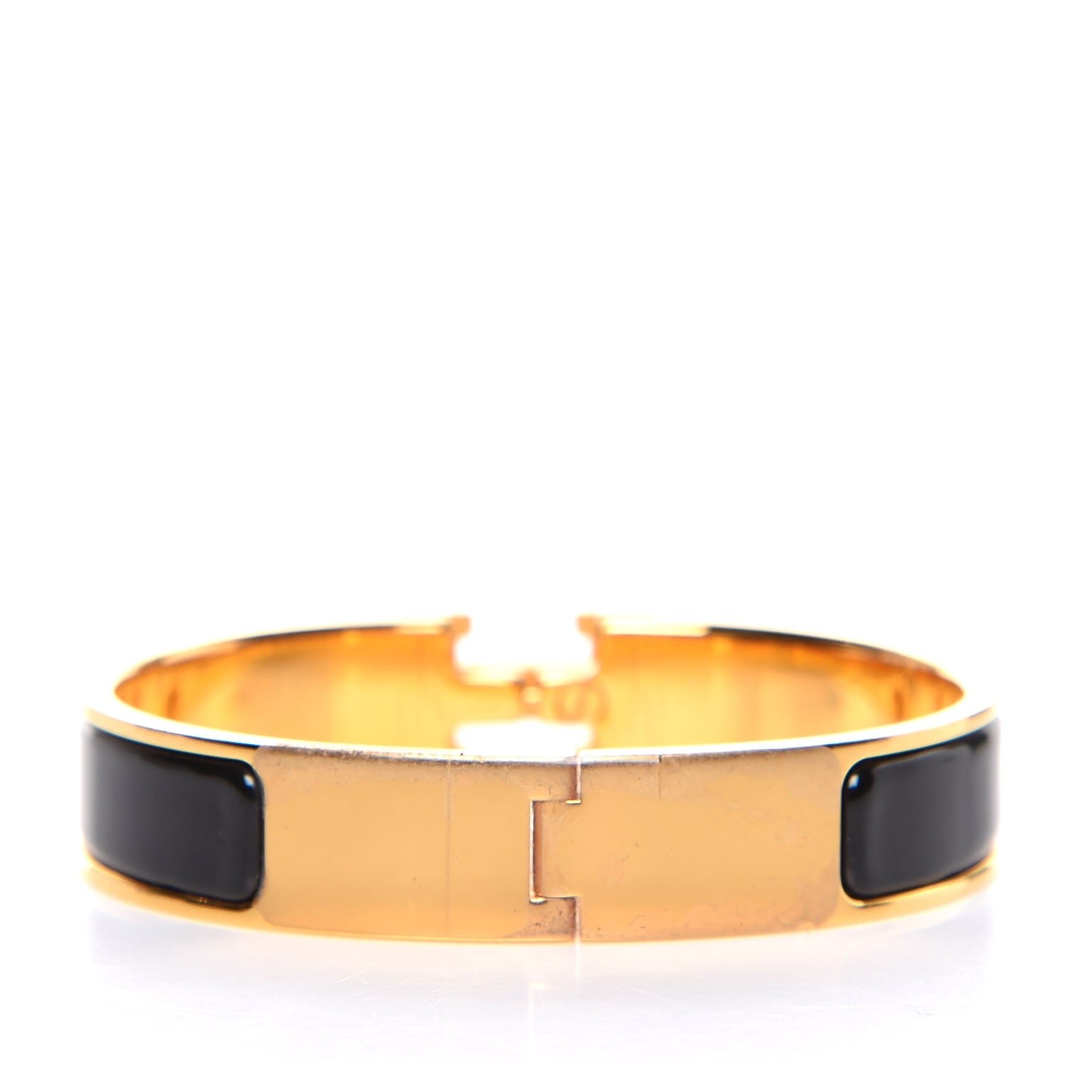 Hermes Enamel Narrow Clic Clac H Bracelet PM Black 3 of 6