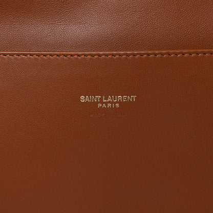Saint Laurent Smooth Calfskin Suede Medium Reversible Monogram Kate Satchel Light Ochre 6 of 16