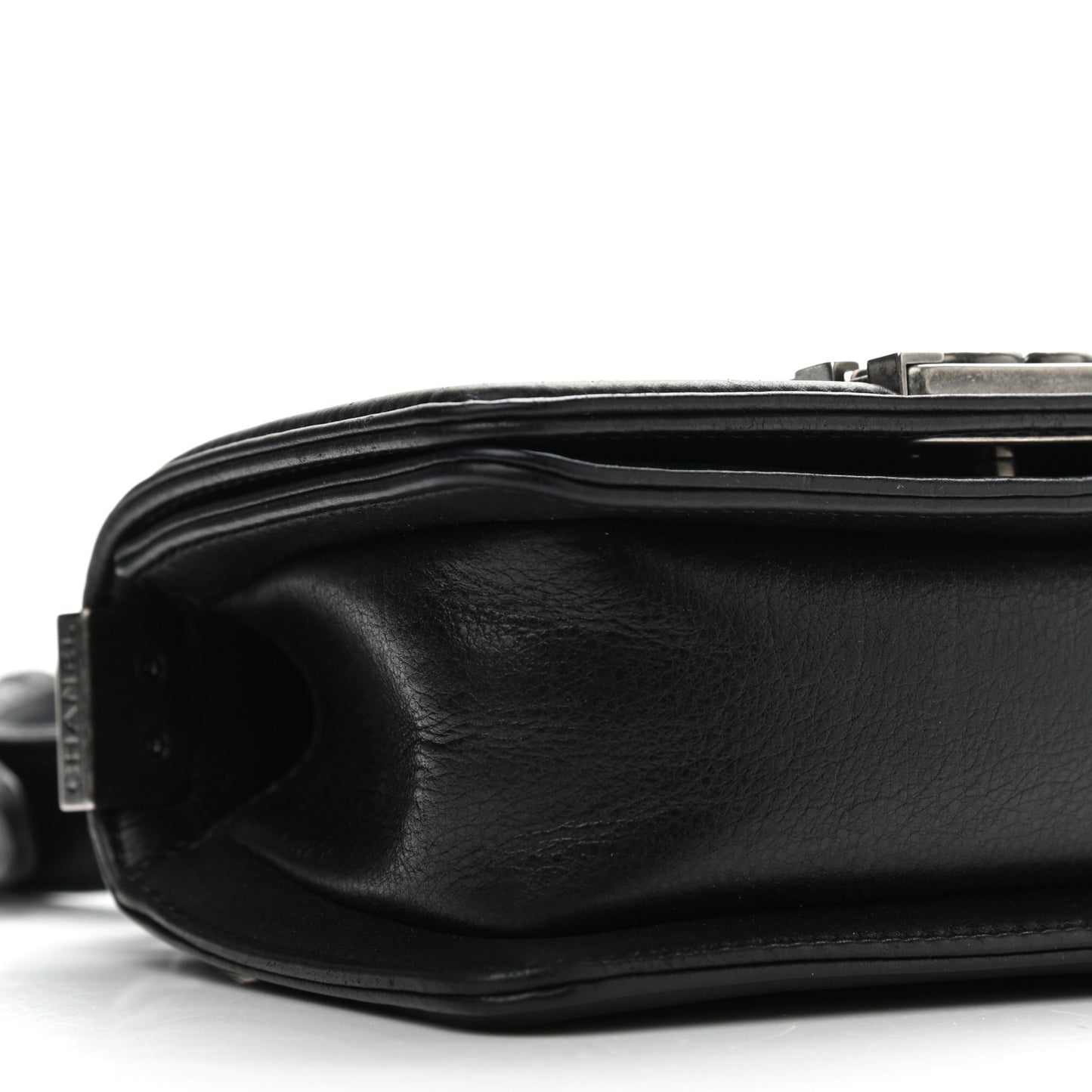 Galuchat Stingray Mini Boy Flap Black Silver