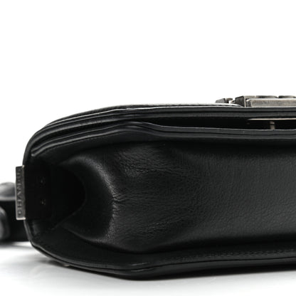 Chanel Galuchat Stingray Mini Boy Flap Black Silver 9 of 10