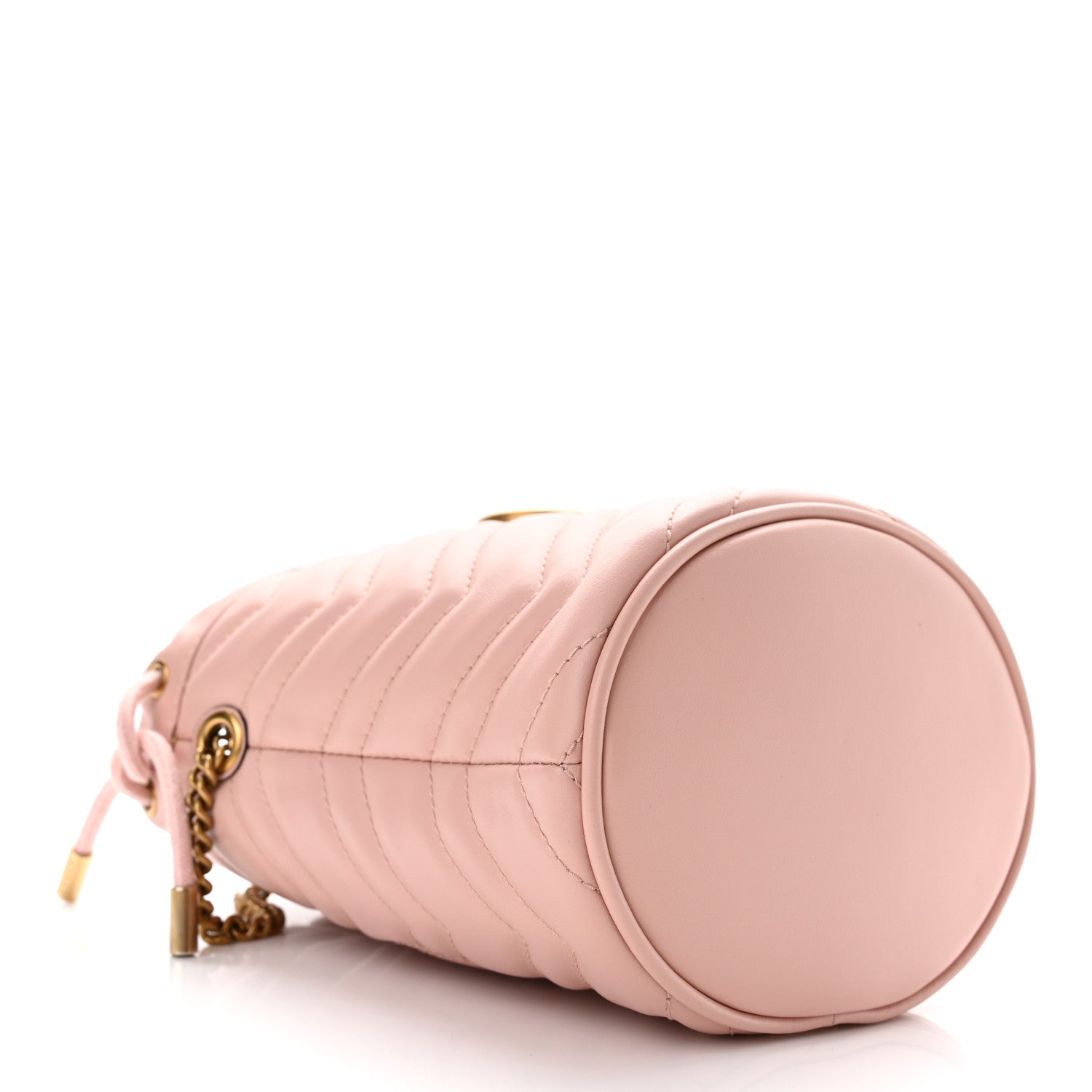 Gucci Calfskin Matelasse Mini GG Marmont 2.0 Bucket Bag Perfect Pink 4 of 10