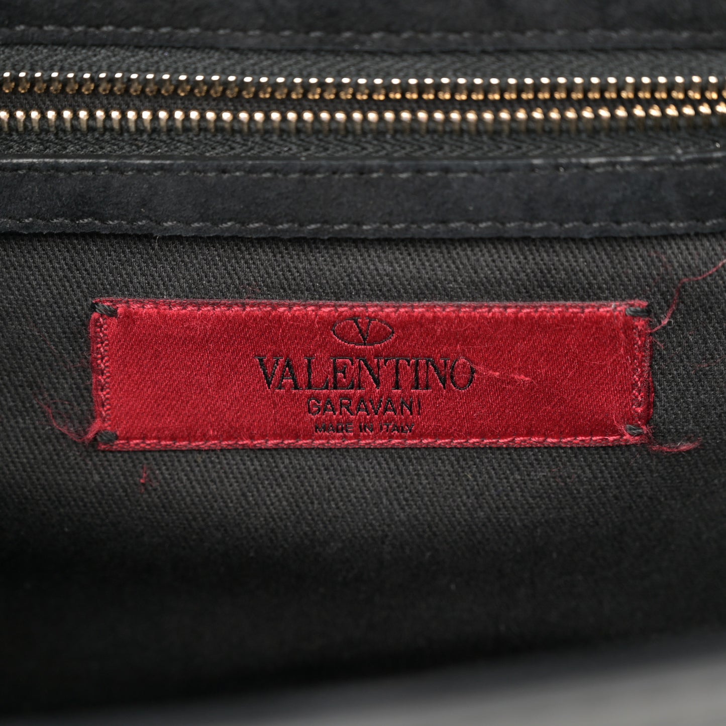 Patent Medium Glam Lock Rockstud Flap Black