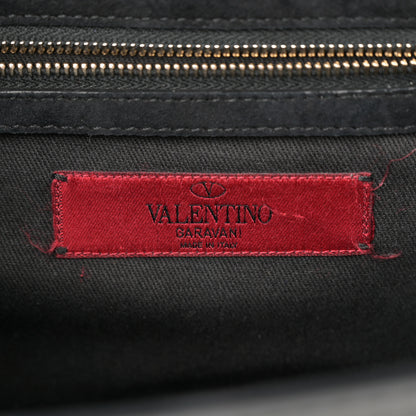 Valentino Garavani Patent Medium Glam Lock Rockstud Flap Black 6 of 12